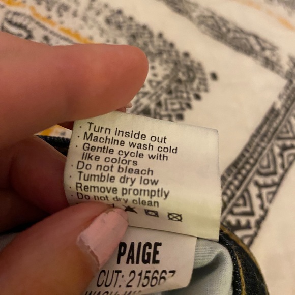 Paige dark denim jeans shorts - Warner mid rise - Picture 5 of 5